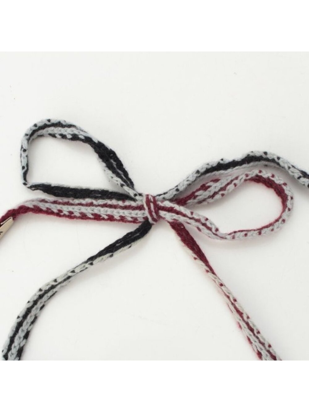 Prada Archive Knitted Crochet Necklace Black Red - Picture 8 of 10